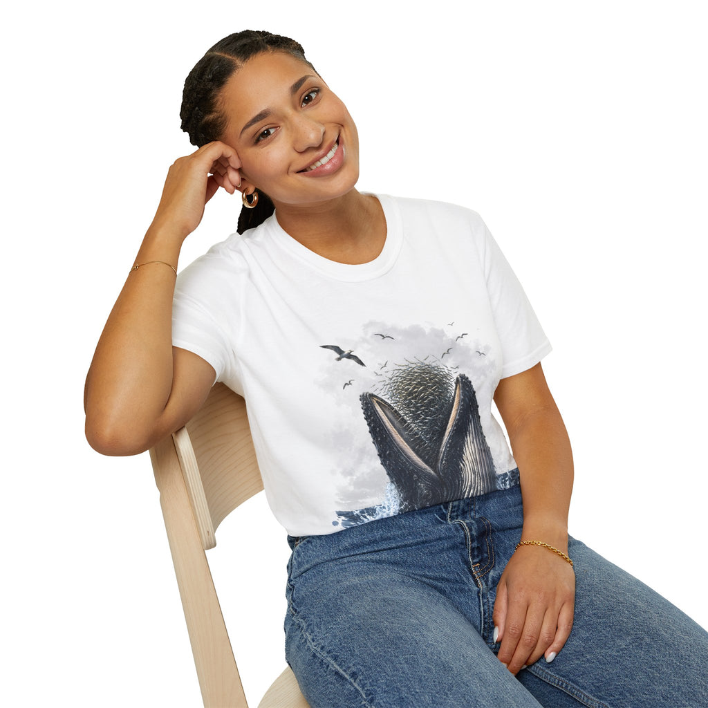 Whale Tail Ocean Scene T-Shirt – Marine Wildlife Tee