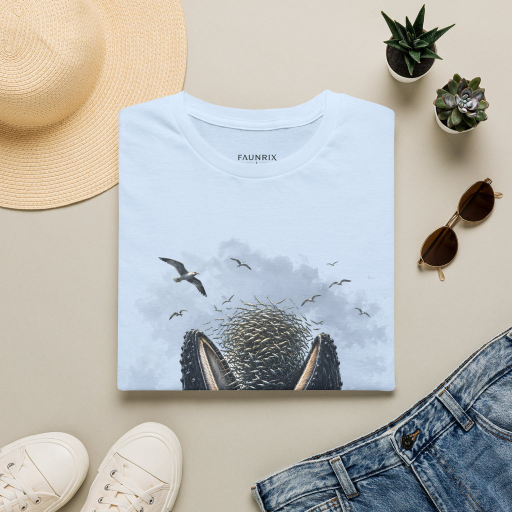 Whale Tail Ocean Scene T-Shirt – Marine Wildlife Tee