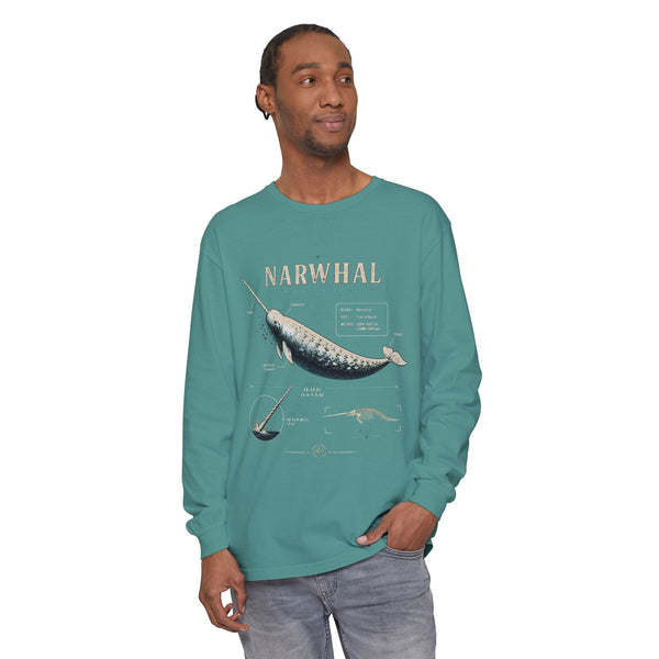 Narwhal Anatomy Long Sleeve Tee