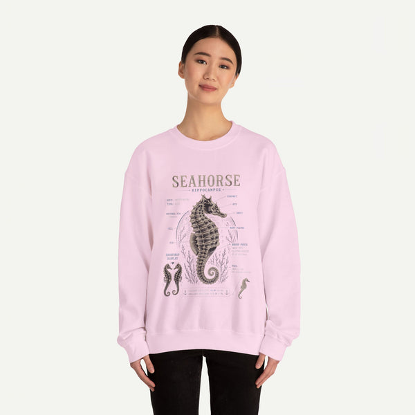 Seahorse Anatomy Crewneck Sweatshirt