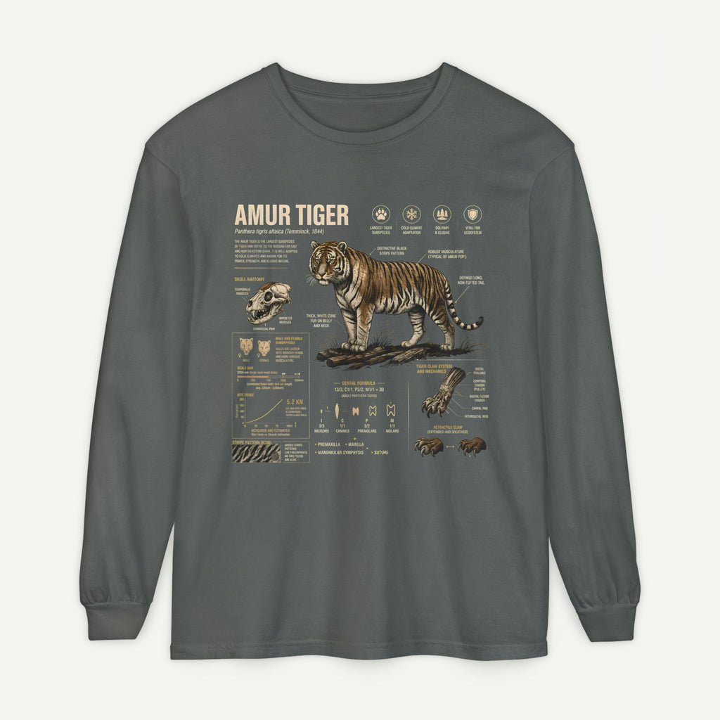 Amur Tiger Anatomy Long Sleeve Tee