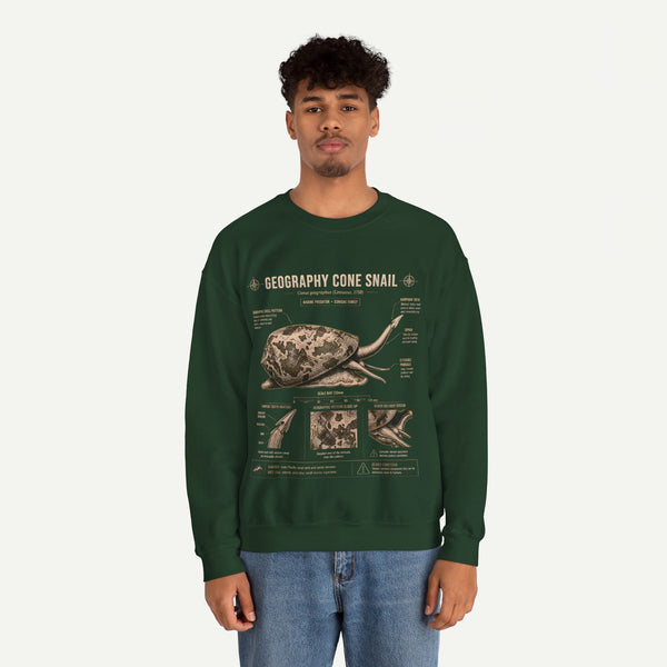 Geography Cone Snail Anatomy Sweatshirt
