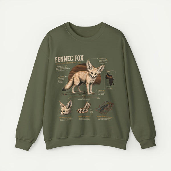 Fennec Fox Anatomy Sweatshirt – Wildlife Anatomy Crewneck