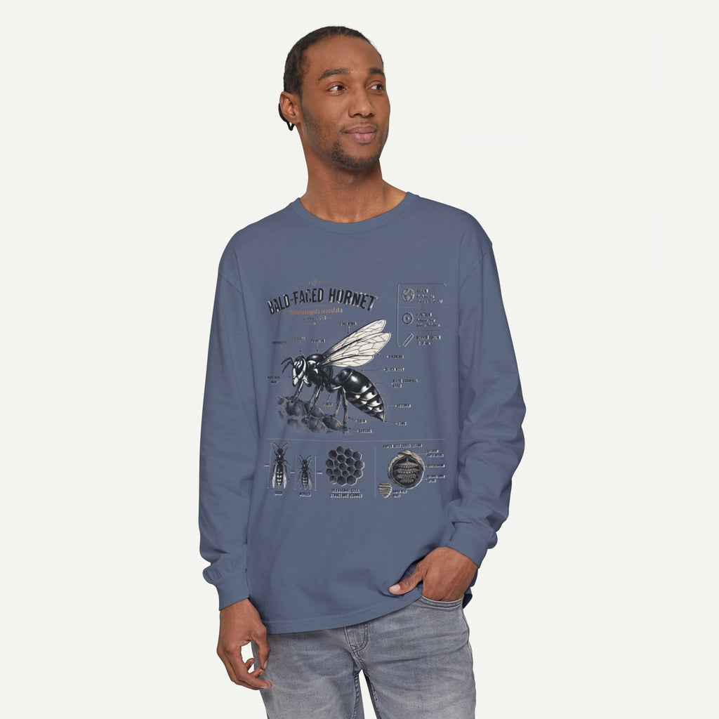 Bald-Faced Hornet Anatomy Long Sleeve Tee