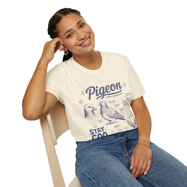 Pigeon Anatomy "City Survivor" T-Shirt — Vintage Bird Tee