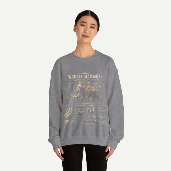 Woolly Mammoth Anatomy Sweatshirt — Vintage Natural History Crewneck