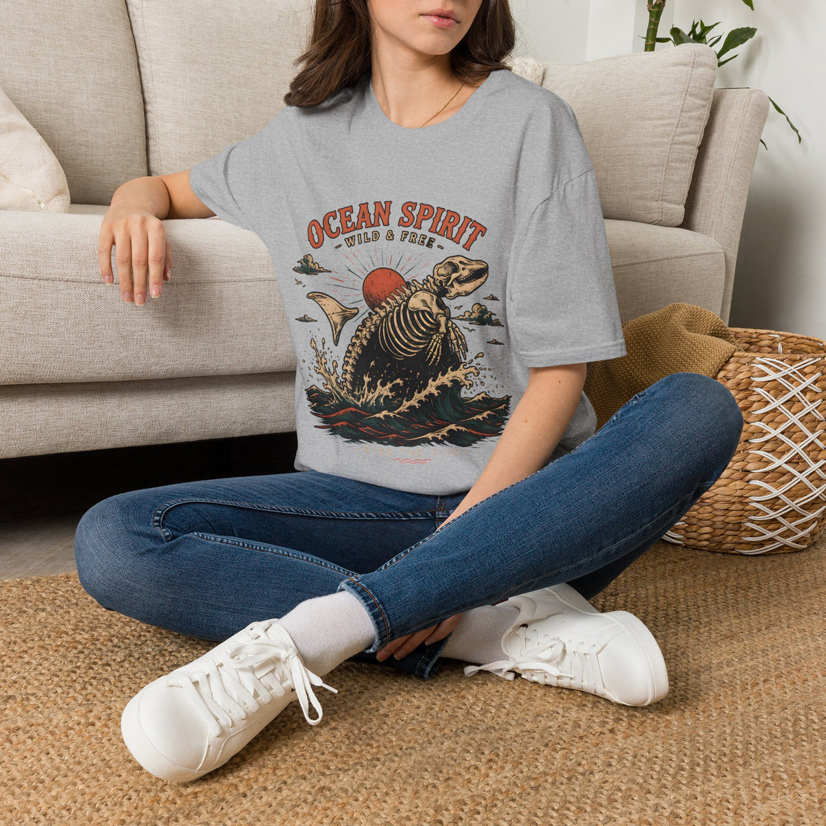Ocean Spirit T-Shirt — Wild & Free Sea Turtle Graphic Tee