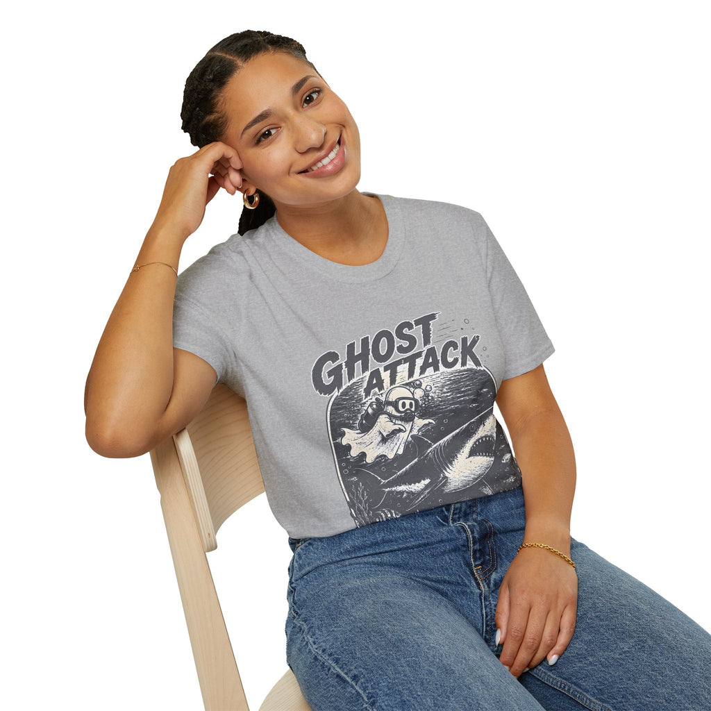 Ghost Attack T-Shirt — Vintage Horror Graphic Tee