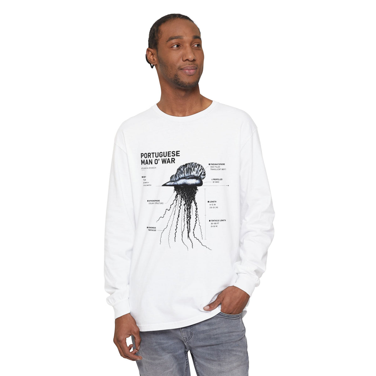Portuguese Man O' War Anatomy Long Sleeve Tee