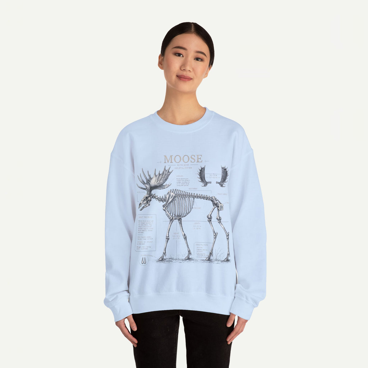 Moose Skeleton Anatomy Sweatshirt