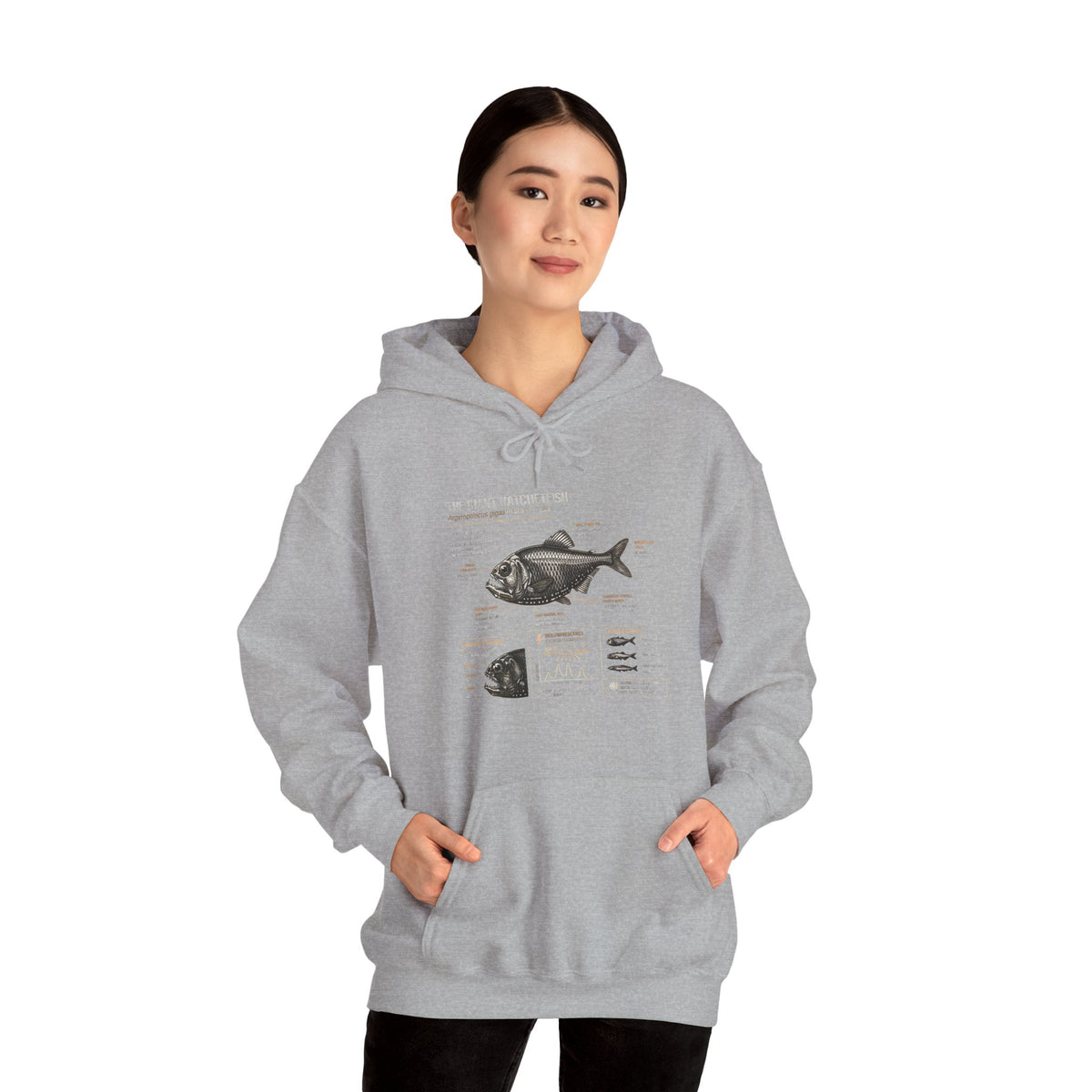 Blackfish Anatomy Hoodie – Fish Identification Diagram Sweatshirt