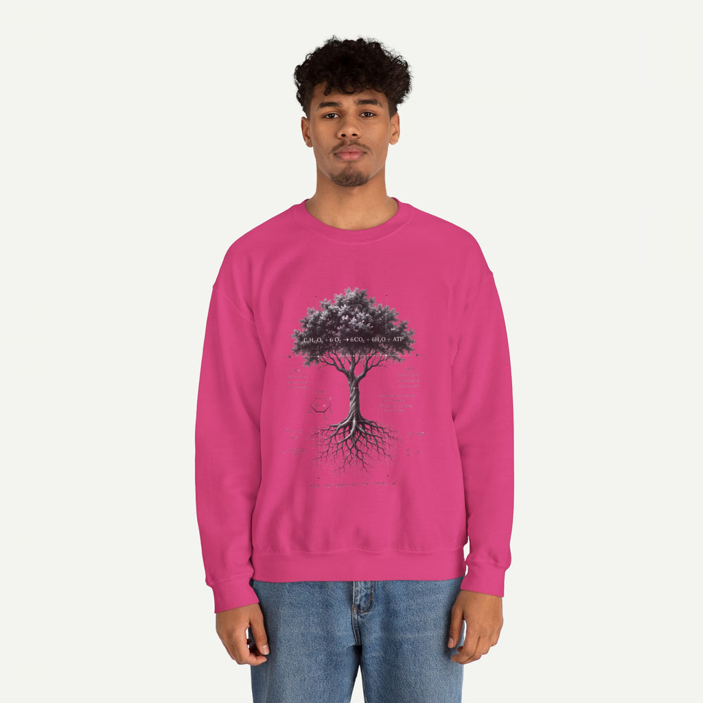 Tree of Life Crewneck Sweatshirt — Botanical Roots Illustration