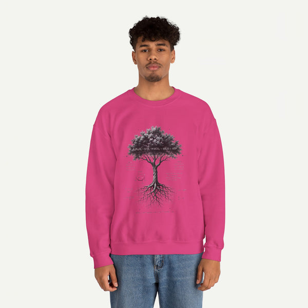 Tree of Life Crewneck Sweatshirt — Botanical Roots Illustration