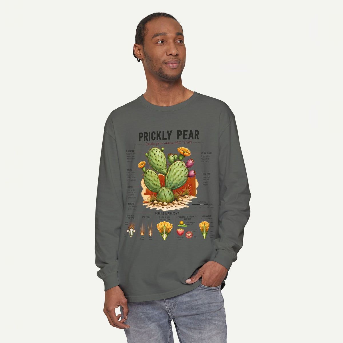 Prickly Pear Botanical Long Sleeve Shirt