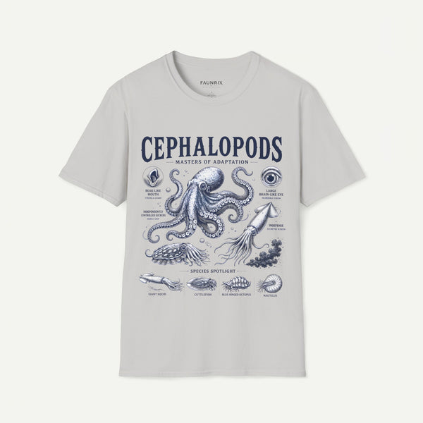 Cephalopods T-Shirt — Masters of Adaptation Vintage Octopus Graphic Tee