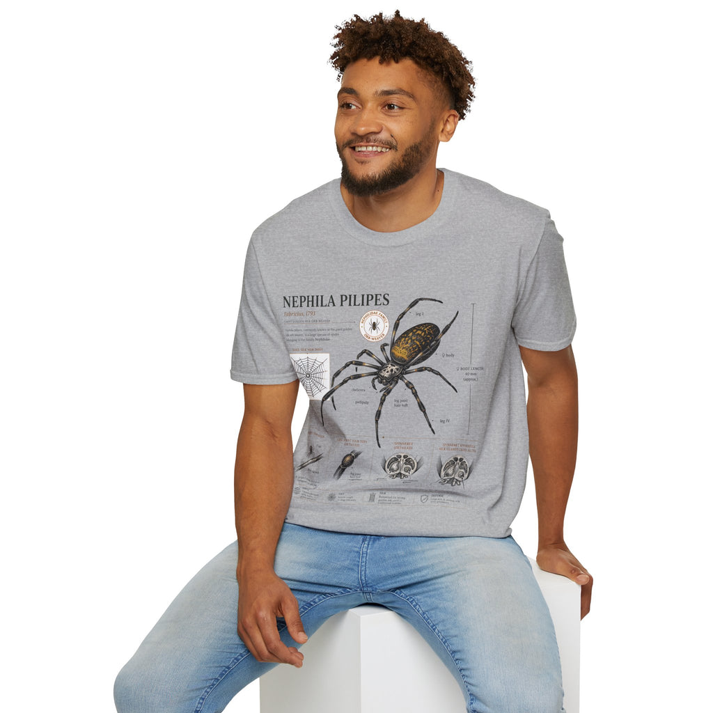 Spider Anatomy T-Shirt — Epephila Pilipis Scientific Illustration Tee