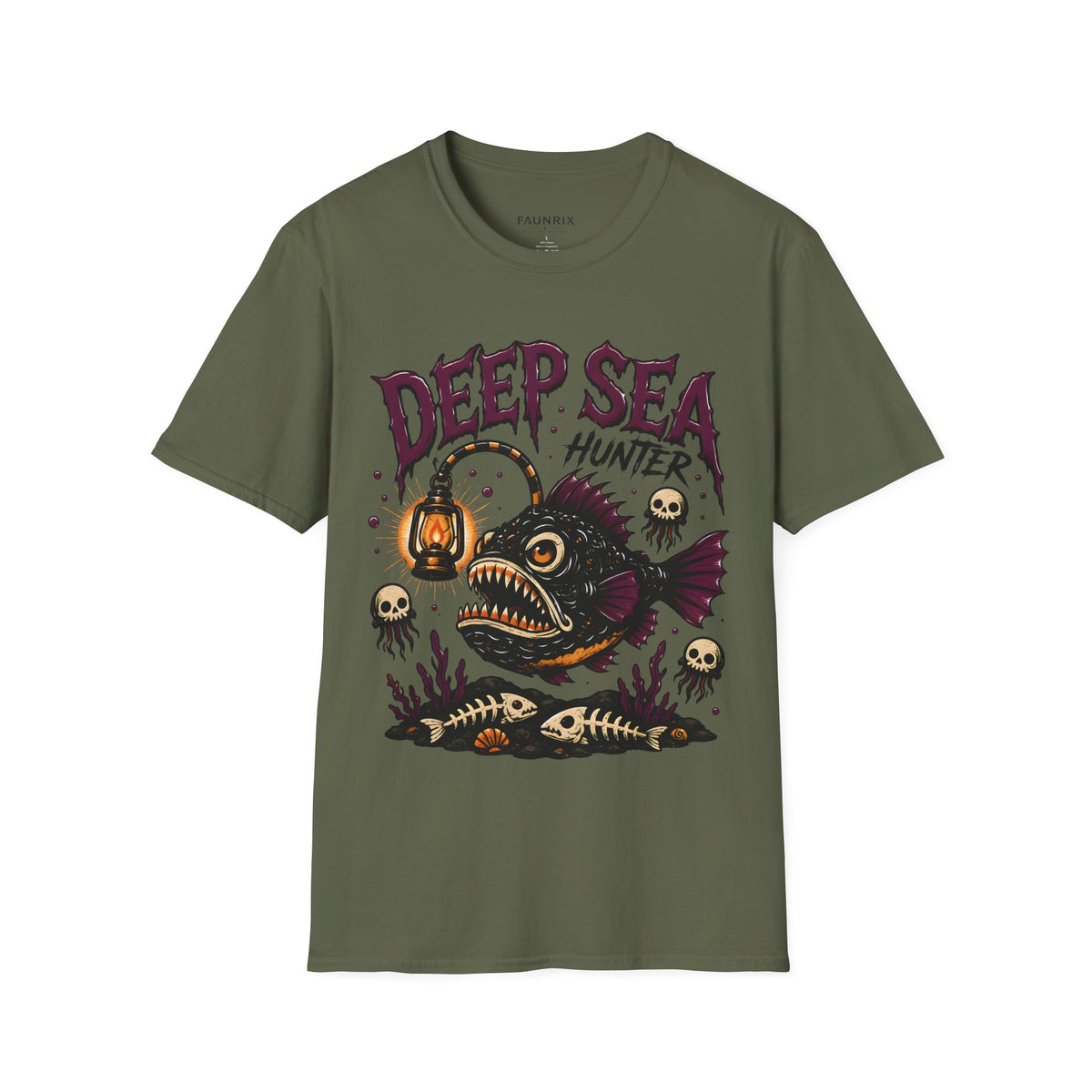 Deep Sea Hunter T-Shirt — Anglerfish Graphic Tee