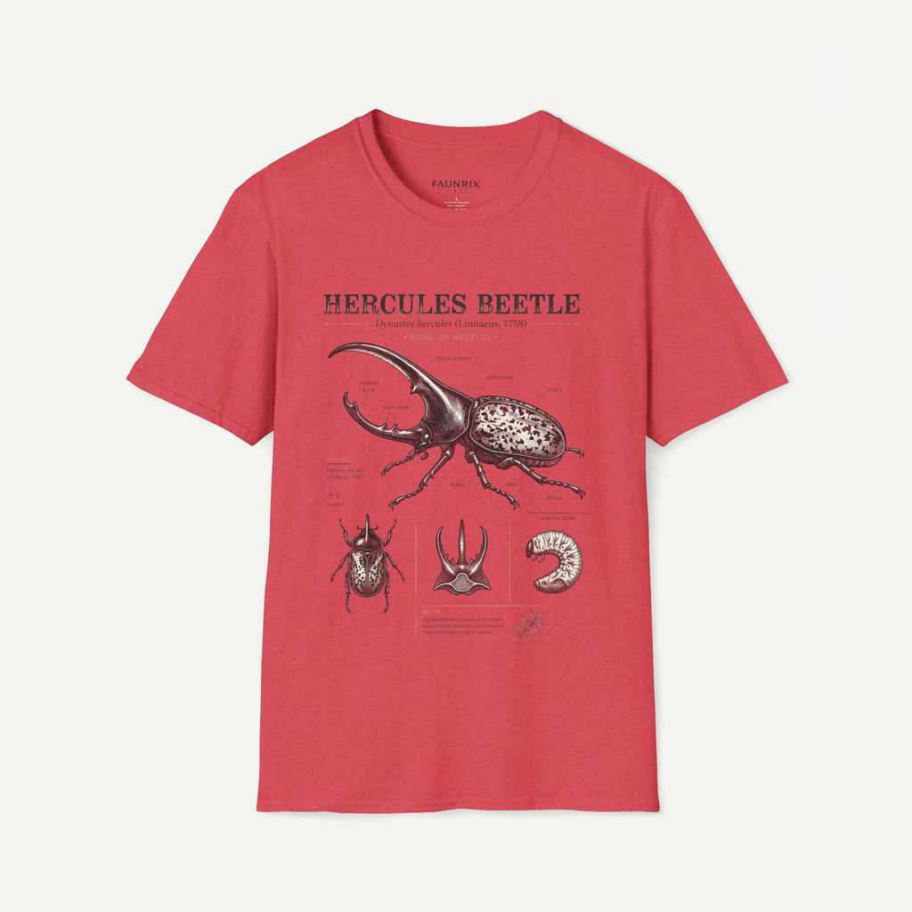 Hercules Beetle Anatomy T-Shirt — Vintage Entomology Graphic Tee