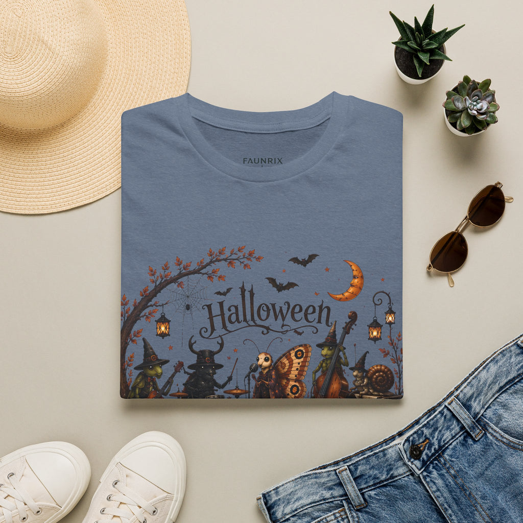 Halloween Witch & Pumpkin T‑Shirt — Spooky Night Graphic Tee