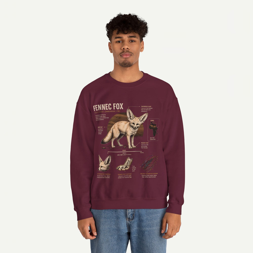 Fennec Fox Anatomy Sweatshirt – Wildlife Anatomy Crewneck