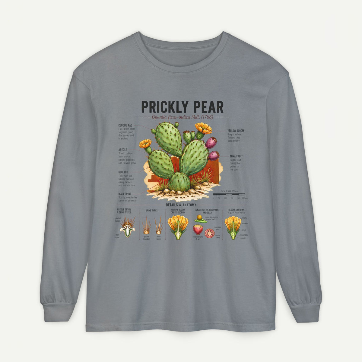 Prickly Pear Botanical Long Sleeve Shirt