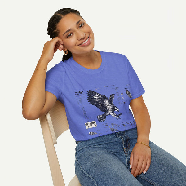 Osprey Anatomy T-Shirt — Vintage Bird Illustration Tee