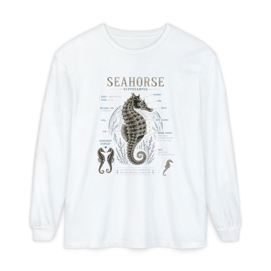 Seahorse Anatomy Long Sleeve Tee