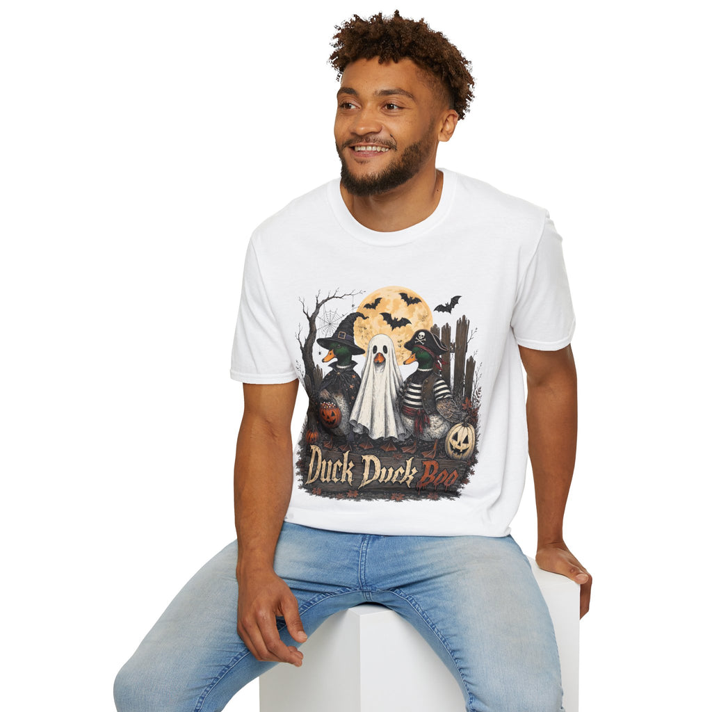 Duck Duck BOO! Halloween T-Shirt — Cute Spooky Duck Costume Tee