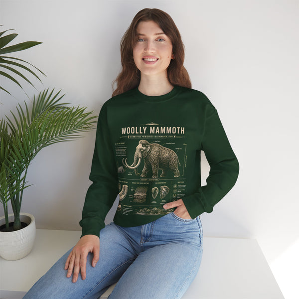 Woolly Mammoth Anatomy Sweatshirt — Vintage Natural History Crewneck
