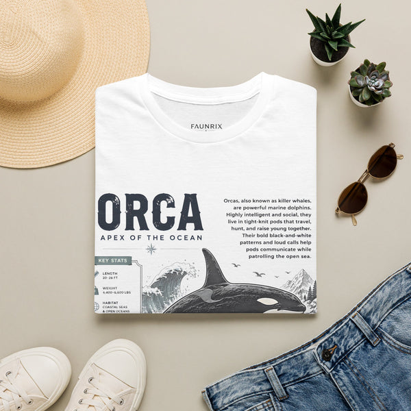 Orca Apex of the Ocean Anatomy T-Shirt – Vintage Marine Whale Illustration Tee