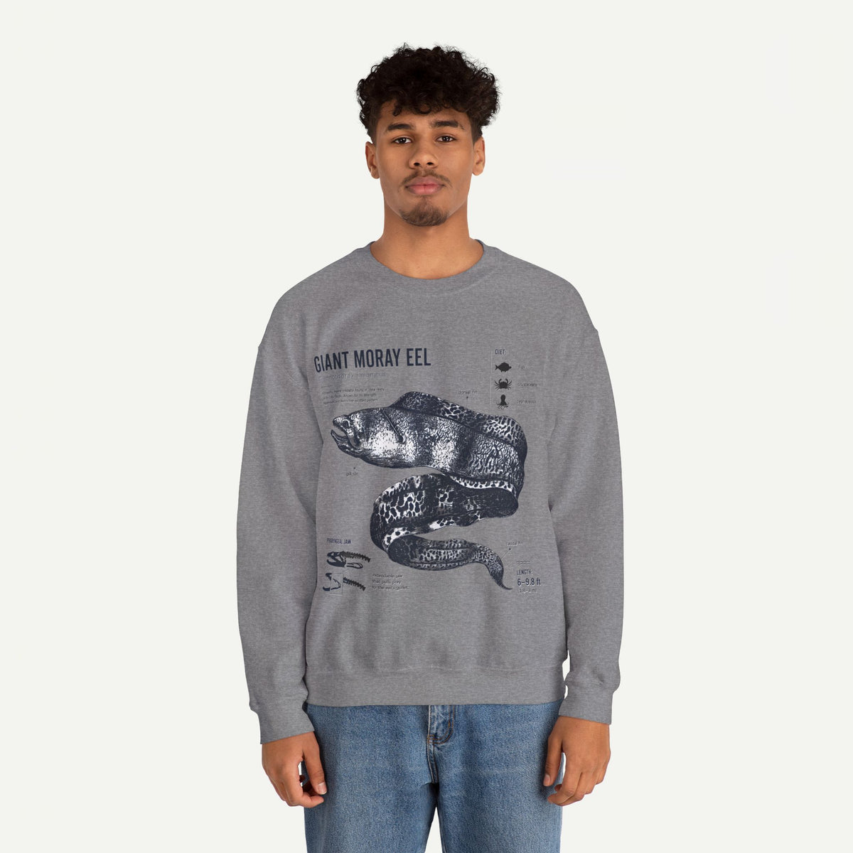 Giant Moray Eel Anatomy Sweatshirt