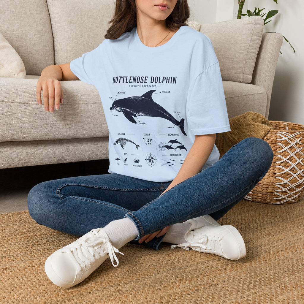 Bottlenose Dolphin Anatomy Tee – Illustrated Marine Life T-Shirt