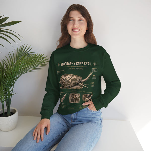 Geography Cone Snail Anatomy Sweatshirt