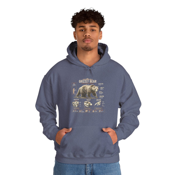 Hoodie — Vintage Bear Anatomy Graphic Hoodie