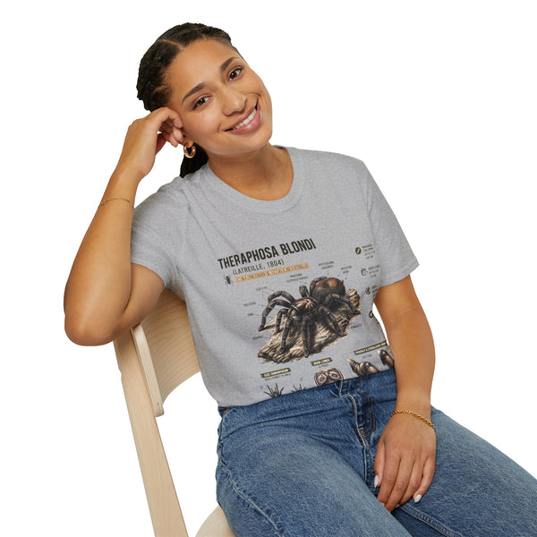Theraphosa blondi Tarantula T-Shirt — Spider Anatomy Educational Tee