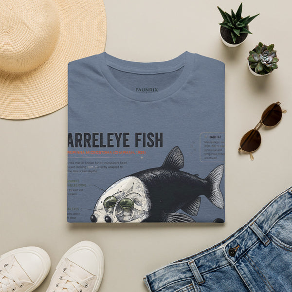 Barreleye Fish Anatomy T-Shirt — Deep Sea Biology Graphic Tee