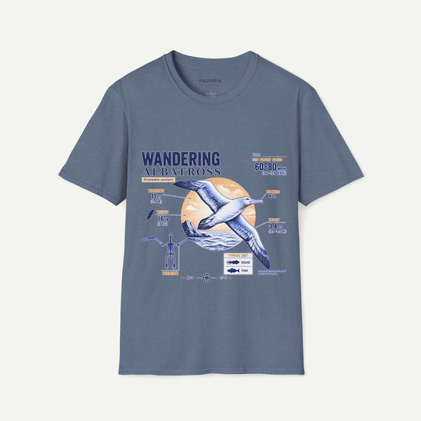 Wandering Albatross Anatomy T-Shirt — Vintage Seabird Graphic Tee