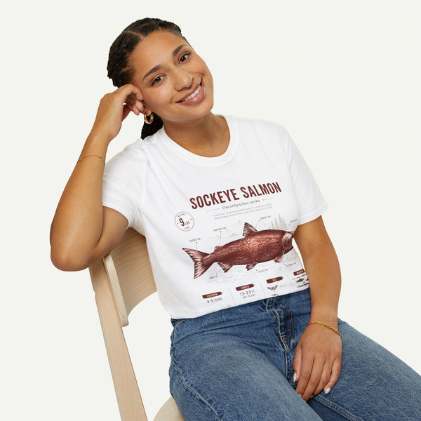 Sockeye Salmon T-Shirt — Vintage Fish Anatomy Tee