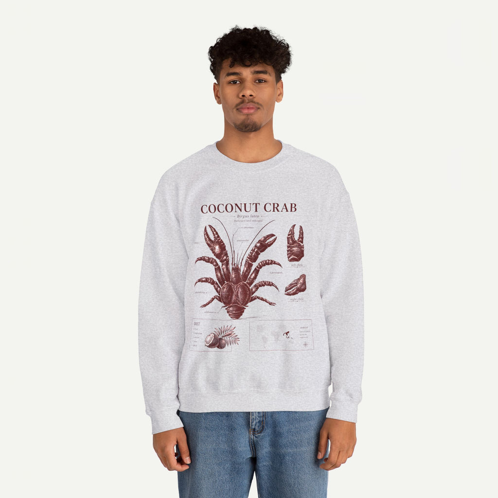 Coconut Crab Anatomy Crewneck Sweatshirt