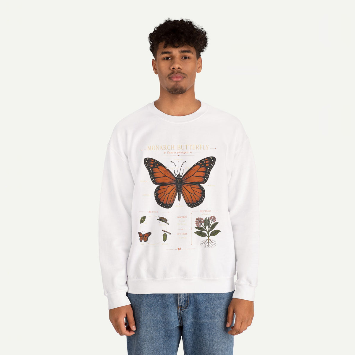 Monarch Butterfly Anatomy Sweatshirt