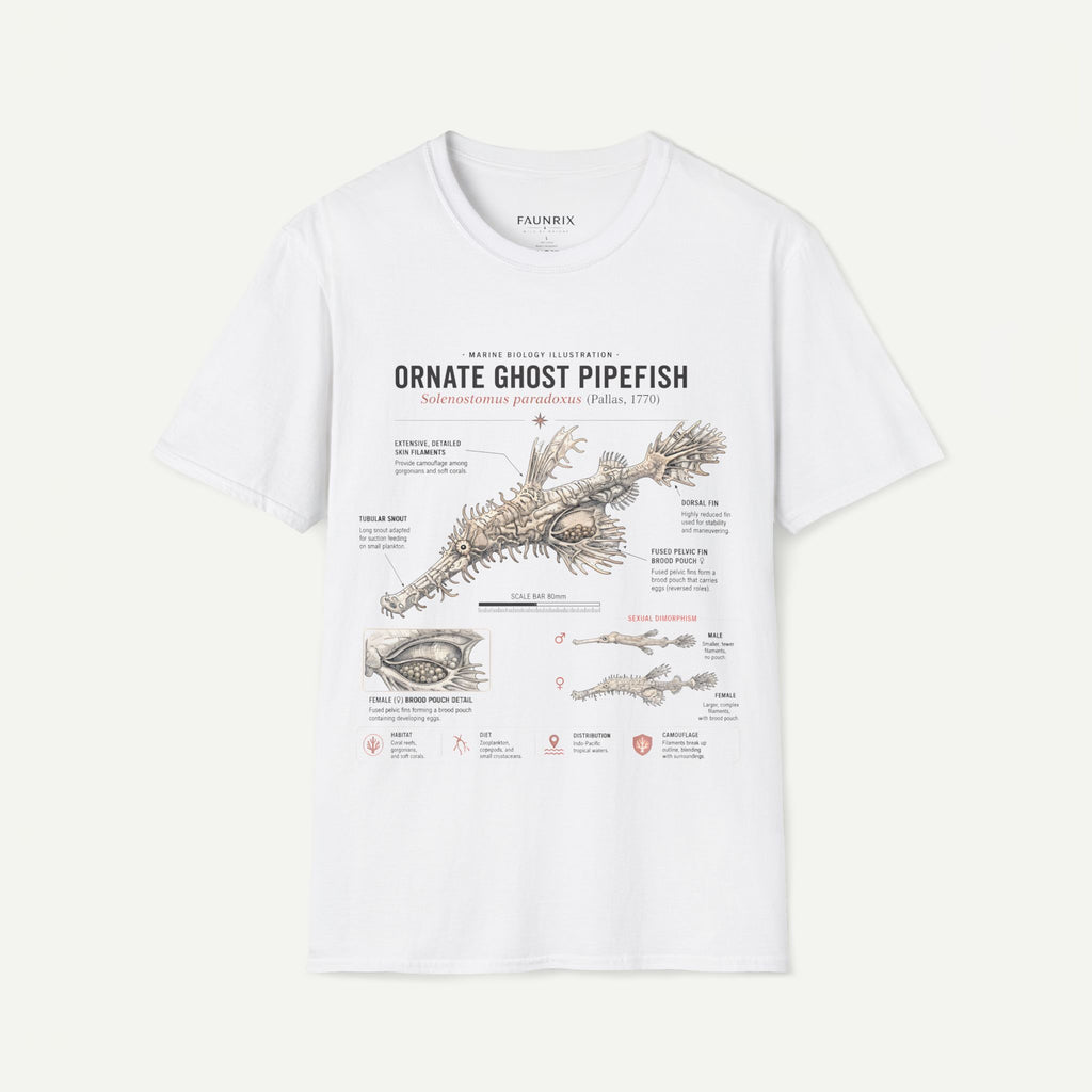 Ornate Ghost Pipefish Anatomy T-Shirt