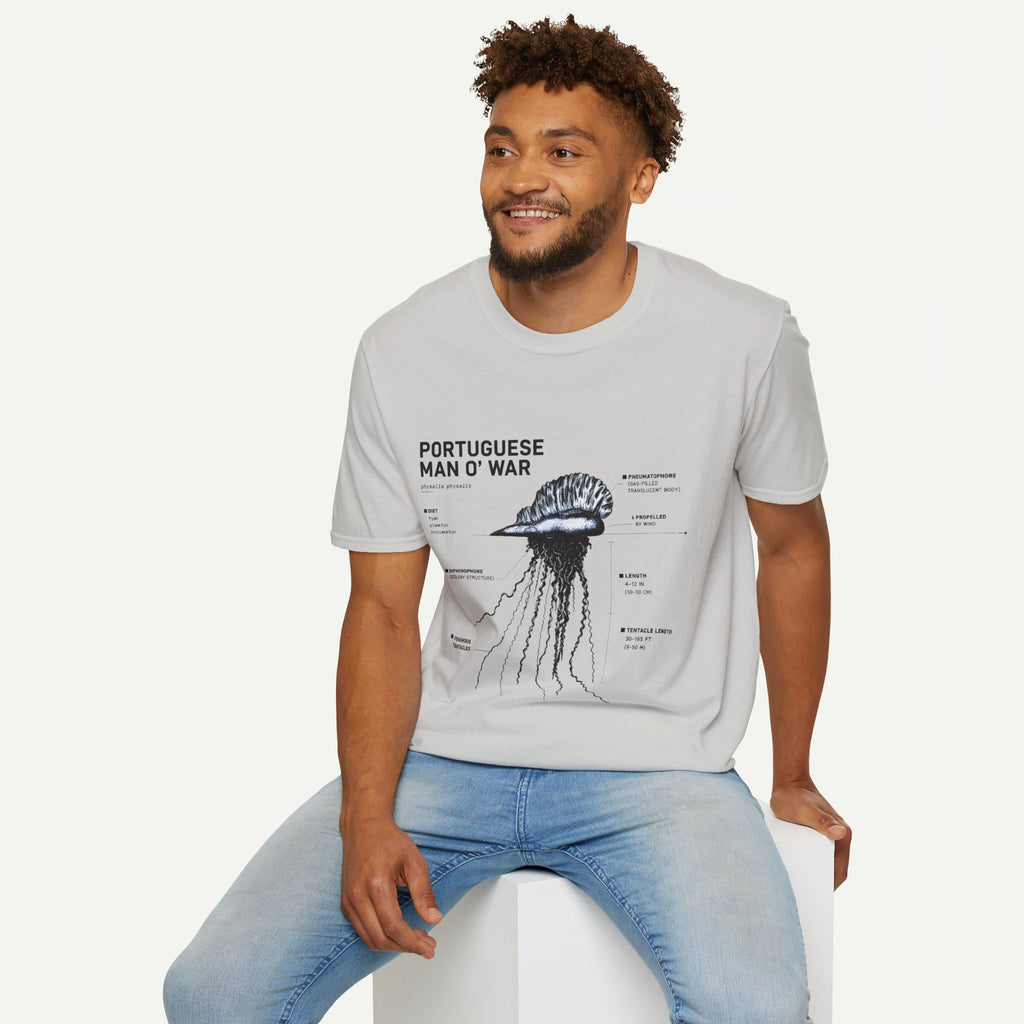 Portuguese Man O' War Anatomy T-Shirt — Marine Biology Graphic Tee