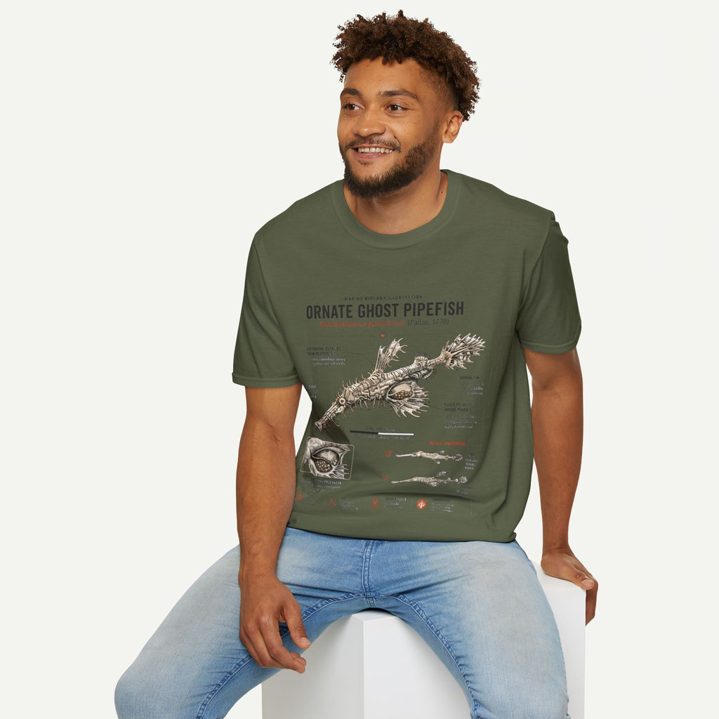 Ornate Ghost Pipefish Anatomy T-Shirt