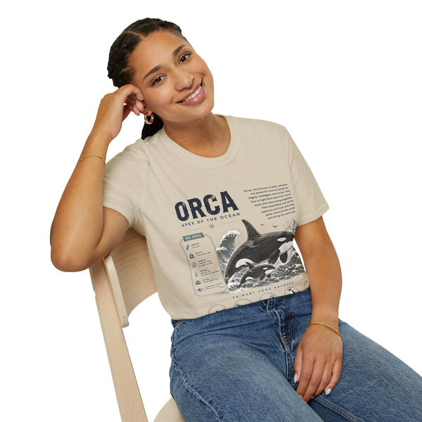 Orca Apex of the Ocean Anatomy T-Shirt – Vintage Marine Whale Illustration Tee