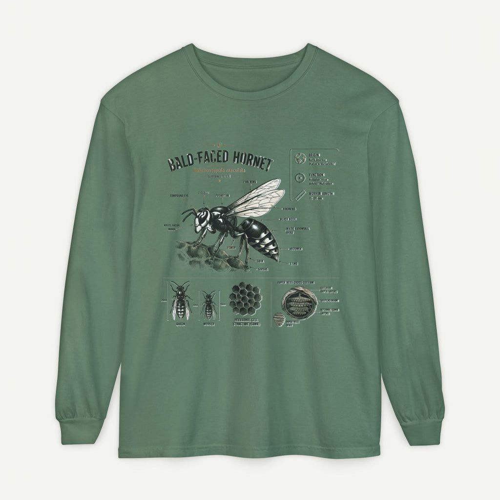 Bald-Faced Hornet Anatomy Long Sleeve Tee