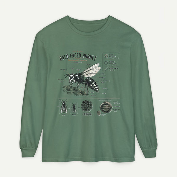 Bald-Faced Hornet Anatomy Long Sleeve Tee