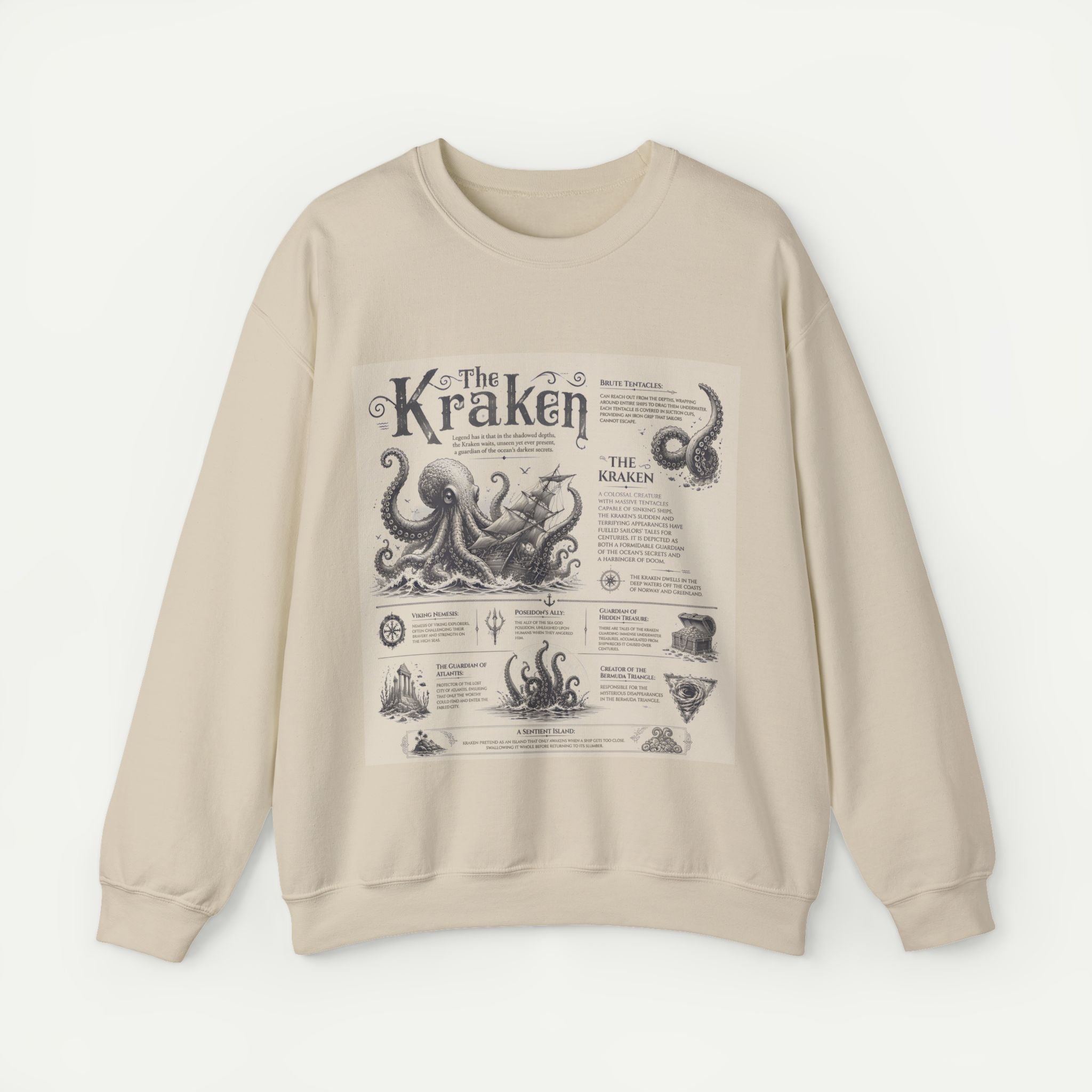 Kraken Illustration Crewneck Sweatshirt Secondary image