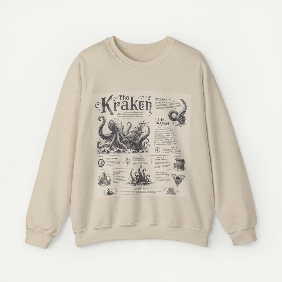 Kraken Illustration Crewneck Sweatshirt