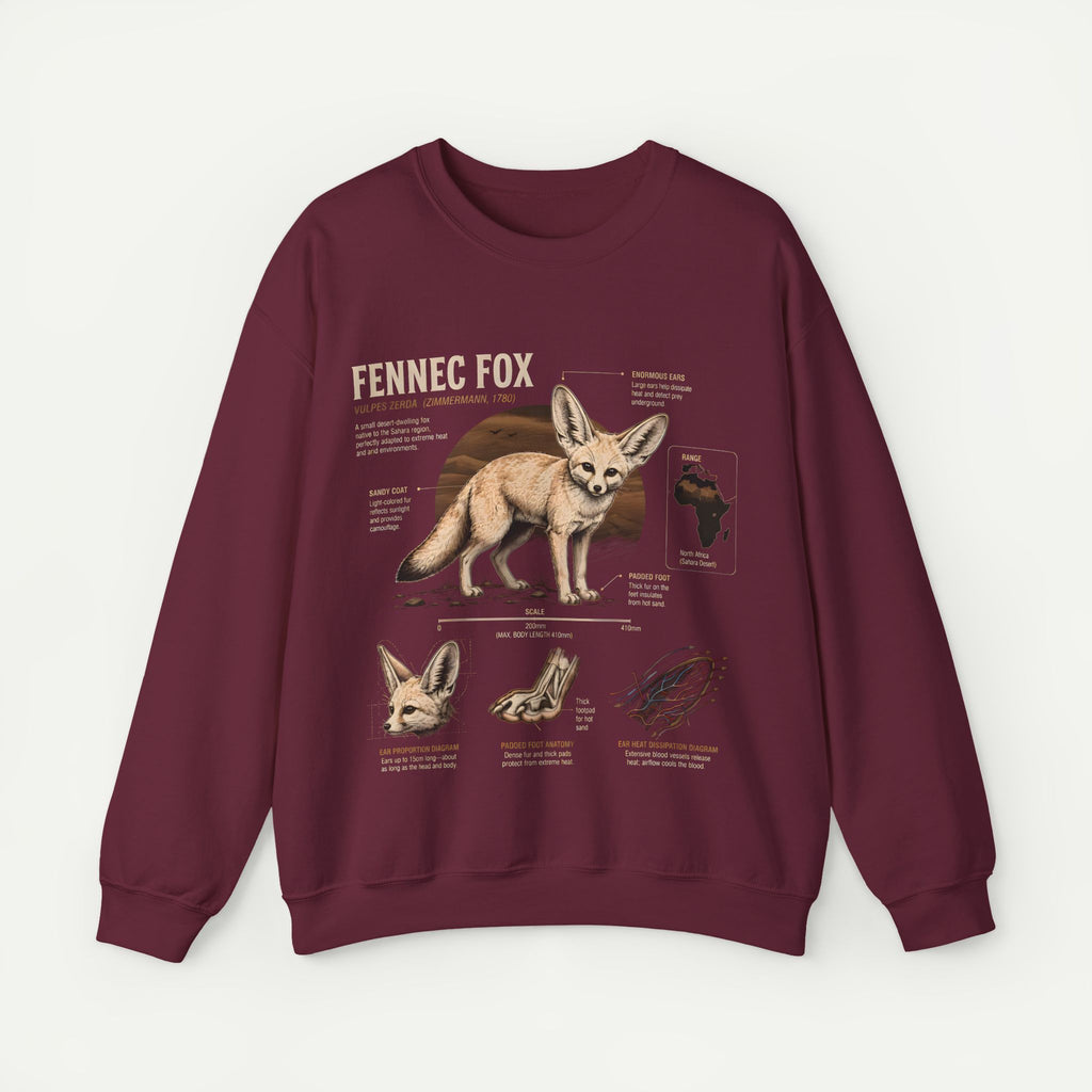Fennec Fox Anatomy Sweatshirt – Wildlife Anatomy Crewneck