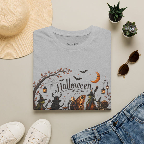 Halloween Witch & Pumpkin T‑Shirt — Spooky Night Graphic Tee